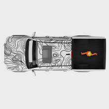 Kit d'autocollants vinyle pour carrosserie complète avec graphique de carte topographique pour Toyota Tacoma_2