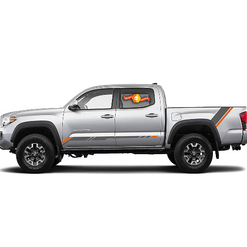 2 Bandes de Couleurs pour Autocollants Vinyle Côté et Benne Tacoma s'adaptent à Toyota Tacoma Toyota Truck
