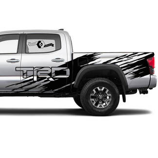2 Tacoma Huge Side Bed Doors TRD Splatter Vinyl Stickers Decal Kit pour Toyota Tacoma
