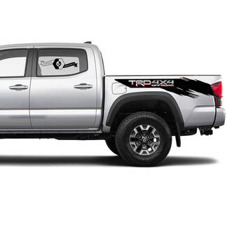 2 Tacoma 2 Couleurs Side Bed Splatter TRD 4x4 Off-Road Vinyl Stickers Decal Kit pour Toyota Tacoma
