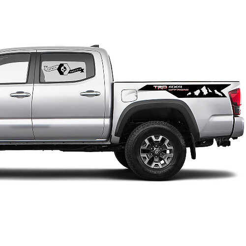 Kit de décalcomanies en vinyle TRD 4x4 Off-Road pour Toyota Tacoma, 2 Tacoma 2 couleurs Side Bed Mountains
