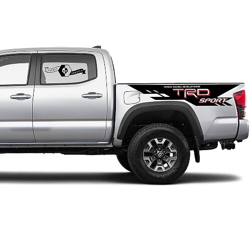 2 Tacoma 2 Couleurs Autocollants en Vinyle TRD Sport pour les Côtés de la Benne pour Tacoma Toyota Racing Development
