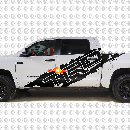 Kit d'autocollants vinyle latéraux éclaboussures style TRD pour Toyota Tundra
