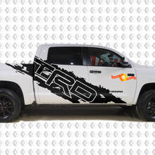 Kit d'autocollants vinyle latéraux éclaboussures style TRD pour Toyota Tundra_2
