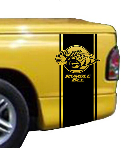 Rumble Bee Kit de rayures de lit pour camion Dodge Ram en vinyle
