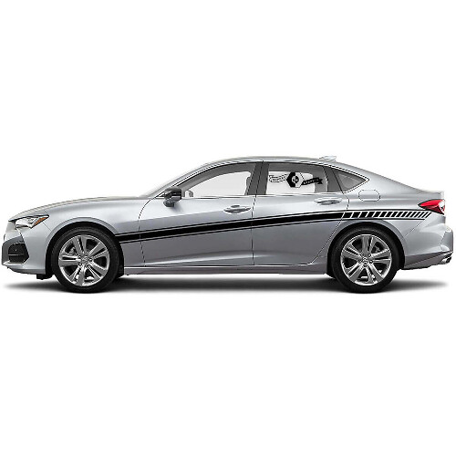 Autocollant vinyle latéral à rayures de course pour Acura TLX 2021