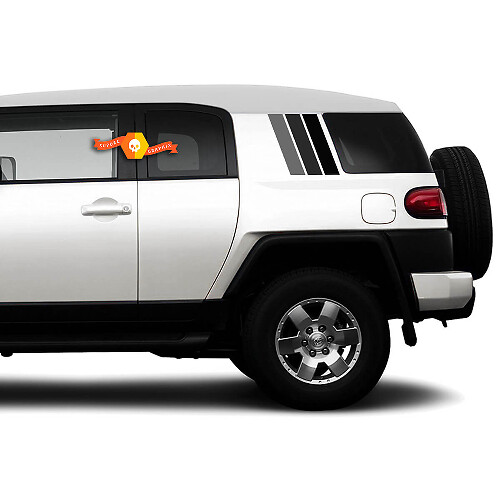 Autocollant vinyle latéral à bandes style vintage pour Toyota FJ Cruiser