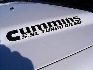 2 5.9 Cummins Turbo Diesel Capot autocollants autocollant Dodge Ram