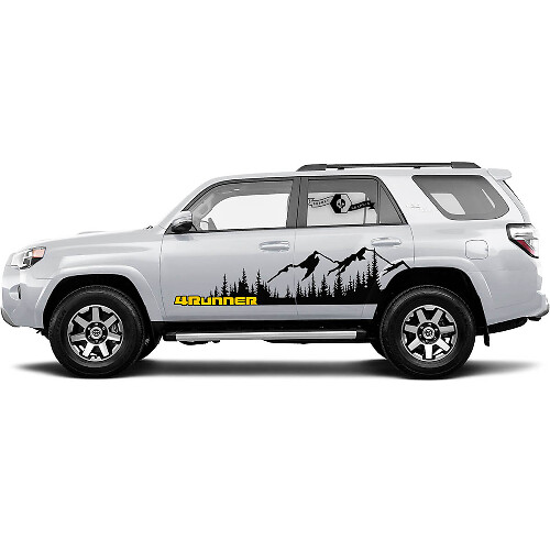 Autocollant vinyle paysage montagne latéral pour Toyota 4Runner
