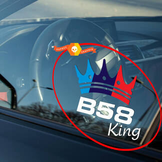 BMW B58 KING autocollant autocollant pour fenêtre intérieur extérieur adapté à 340 440 240 140 540 X3 X4 X5 X6
