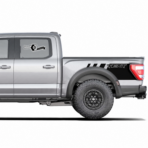 Autocollant décalcomanie graphique personnalisé moderne pour flancs de caisse, paire pour musclecar camion camion puissant 2020-2022