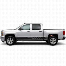 Bandes vinyles à fentes décalées pour porte et bas de caisse pour Chevrolet Silverado 1500 K2XX 2014-2019_2