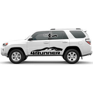 2x 4Runner 2023 Portes Latérales Vinyle Montagnes Stickers Bande Autocollants pour Toyota 4Runner TRD
