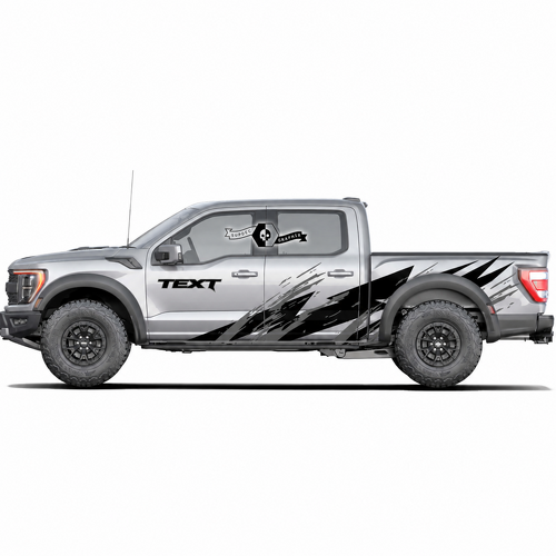 Lot de 2 Autocollants Décoratifs Personnalisés Splash Wrap pour Musclecar camion pick-up puissant