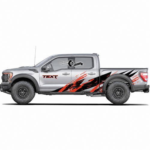 Autocollants décoratifs personnalisés Splash Side Wrap pour Musclecar camion camion puissant, paire