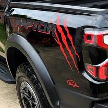 2x Nouveau Ford F150 Raptor 2022 2 Couleurs Lit Side Lit Graphique Sticker Sticker 2