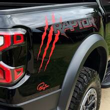 2x Nouveau Ford F150 Raptor 2022 2 Couleurs Lit Side Lit Graphique Sticker Sticker 3