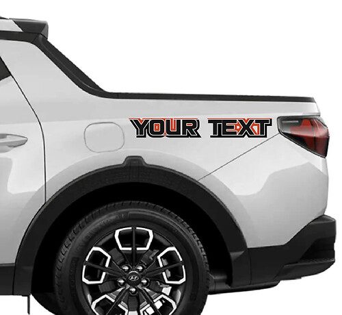 Nouvelle paire Hyundai Santa Cruz Lit latérale 2 couleurs Kit graphique d'autocollants en vinyle