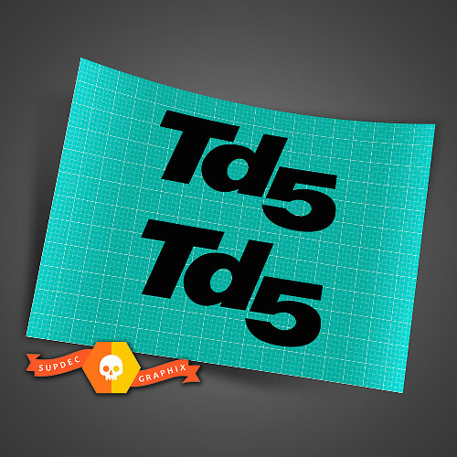 Paire d'autocollants Land Rover Defender 110 Td5 Décalcomanies Pour Land Rover Defender 110 Autocollant
