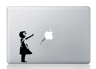 Banksy Graffiti Ballon Fille MacBook Autocollant Autocollant
