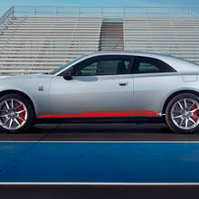 Autocollant Vinyle à Bandes Doubles Marque pour Bas de Caisse Dodge Charger Électrique_3