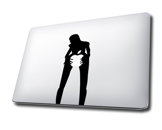 Autocollant de décalcomanie MacBook fille
