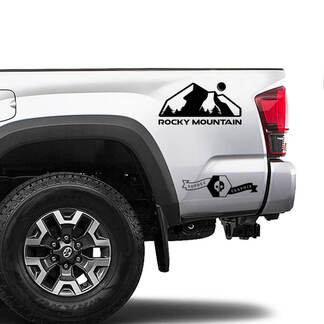 2x Toyota Tacoma Side Bed Rocky Mountain Sticker Autocollant Graphiques
