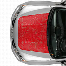 Autocollant Vinyle Relief Topographique Capot Pour Toyota RAV4 2016_3