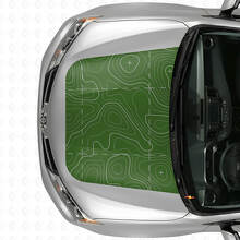Autocollant Vinyle Relief Topographique Capot Pour Toyota RAV4 2016_4