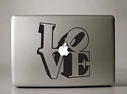 Autocollant de décalque d’amour MacBook
