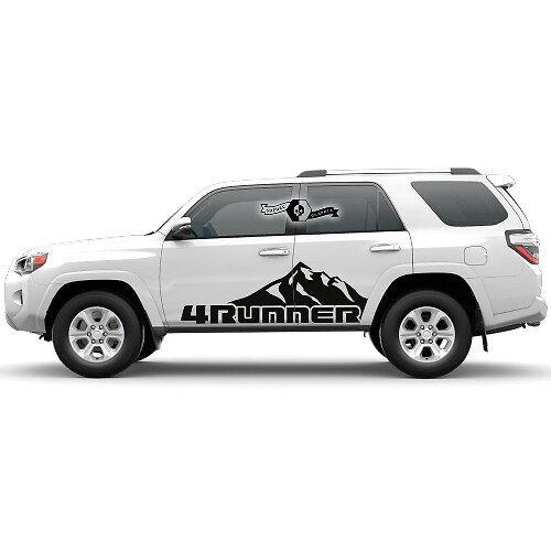 2x Autocollants de montagnes en vinyle pour les portes latérales de 4Runner 2023 pour Toyota 4Runner TRD
