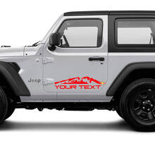 Ensemble d'autocollants vinyle personnalisés pour flanc de montagne Jeep Wrangler Unlimited_2