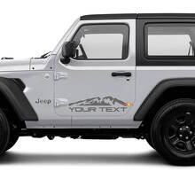 Ensemble d'autocollants vinyle personnalisés pour flanc de montagne Jeep Wrangler Unlimited_3