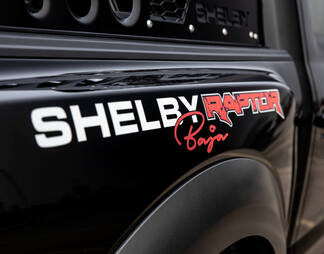 Paire Ford F-150 Raptor Shelby Baja Edition côté lit arrière garde-boue graphique sticker autocollant
