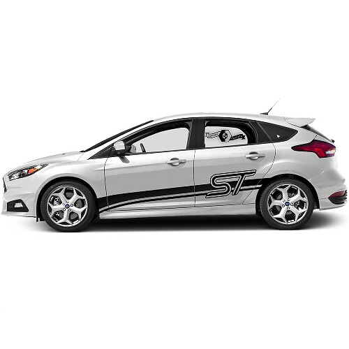 Kit de décalcomanies en vinyle bandes latérales style ST pour Musclecar Focus ST