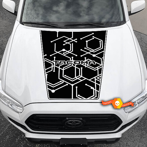 Autocollant vinyle de capot style nid d'abeille pour Toyota Tacoma 2016-2021