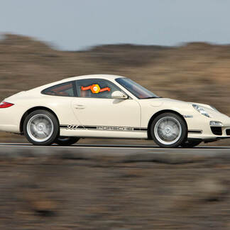 2 Porsche 911 Retro Carrera Classic Bandes Latérales Porte Sur Kit Autocollant Autocollant

