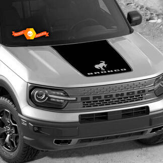 Ford Bronco 2021-2022 texte personnalisé Logo capot vinyle autocollant Kit autocollant graphique pour Ford Bronco Logo Sport SUV
