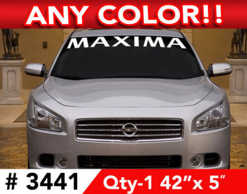 Autocollant vinyle bande pare-brise pour Nissan Maxima