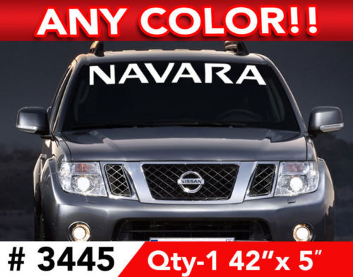 Autocollant vinyle bande pare-brise Navara pour Nissan Navara
