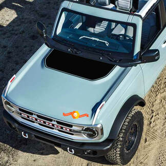 Nouveau Ford Bronco 2021 2022 rétro capot vinyle autocollant Kit autocollant graphique
