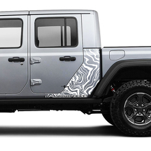 Kit de bandes graphiques vinyle pour carrosserie de la Jeep Gladiator 2018-2021
 2