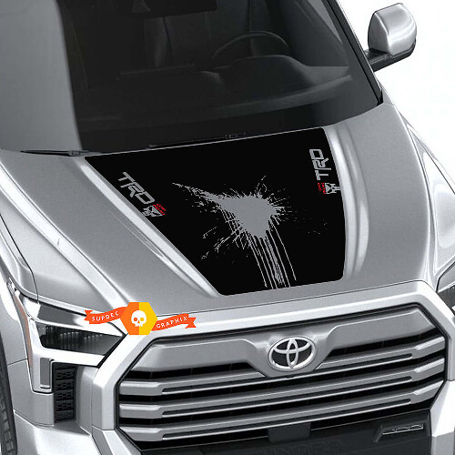 Autocollant vinyle style TRD Punisher Splash pour capot Toyota Tundra 2022