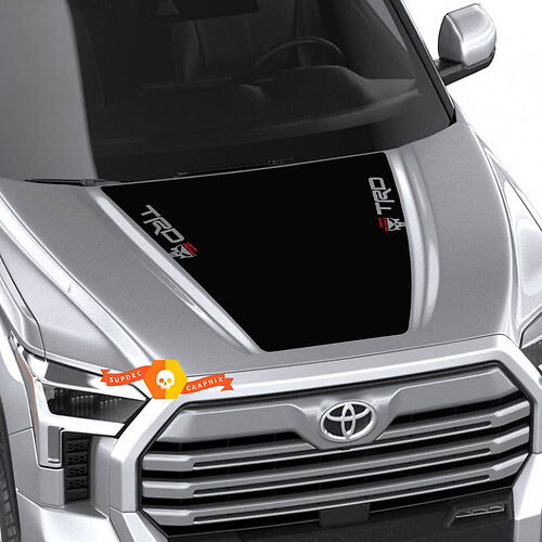 Autocollant en vinyle Capuche Tête de Mort TRD Punisher pour Toyota Tundra 2022