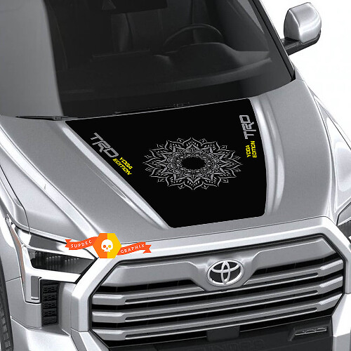 Autocollant en vinyle pour capot TRD Yoga Edition pour Toyota Tundra 2022