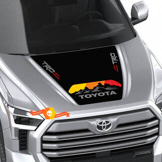 Nouveau Toyota Tundra 2022 Hood TRD SR5 Vintage Wrap Sticker Graphics SupDec Design
