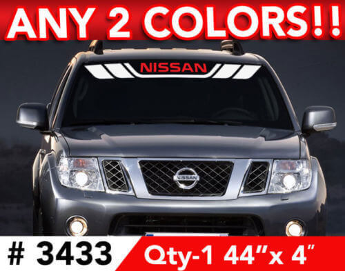 Autocollant Vinyle Rayures Pare-brise Nissan Pour Voitures Nissan