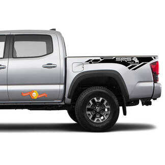 Paire Toyota Tacoma 2016 2022 SR5 OFF ROAD Moose Bed Vinyl Sticker Sticker Graphics
