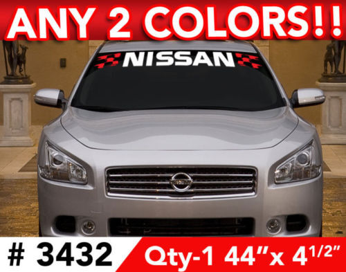 Autocollant en vinyle bande pare-brise Nissan pour Maxima Altima 370Z