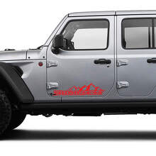 Autocollant en vinyle personnalisé montagnes pour porte Jeep Gladiator 3